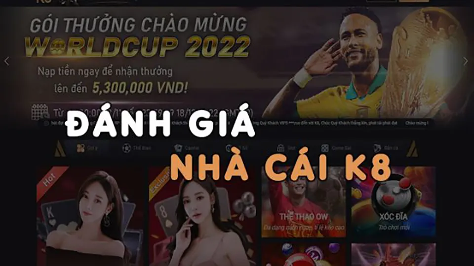 K8 Tặng Cược Miễn Phí
